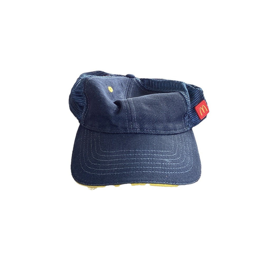 McDonald's Apparel Collection Hat Blue Snapback Employee Crew Member Uniform Cap